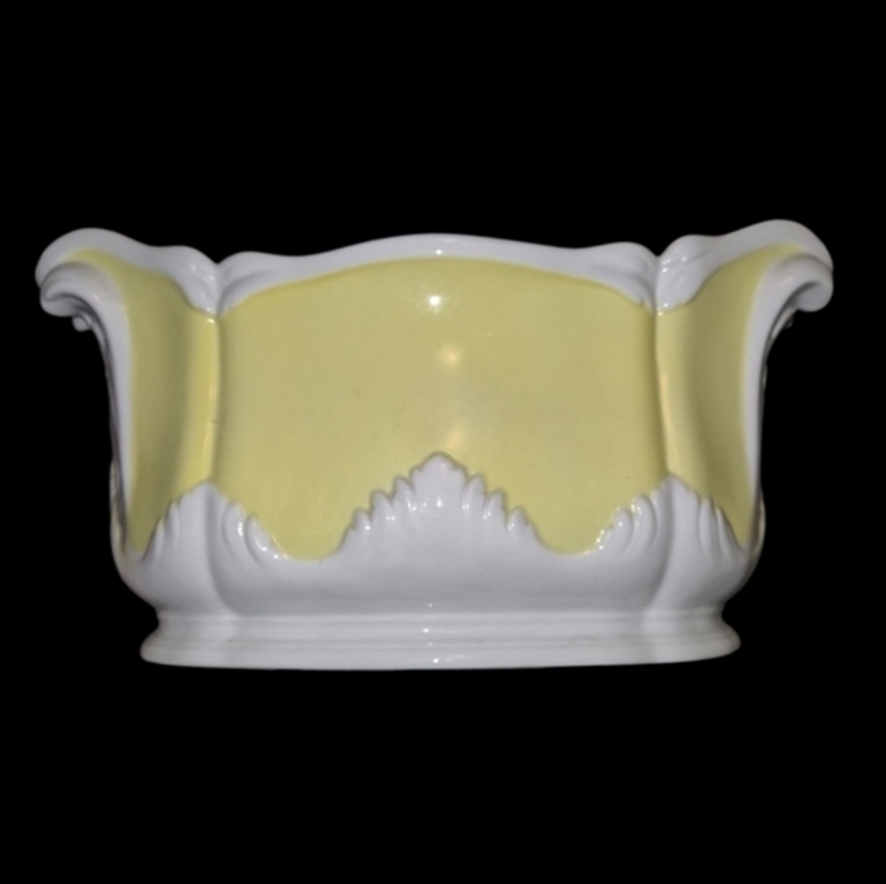 Vista Alegre, Portugal, Rare Yellow Large Bowl Decorative